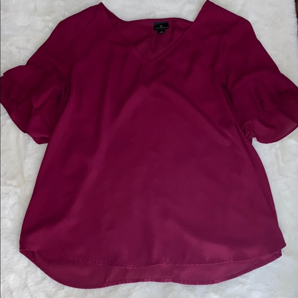 Worthington Maroon Blouse